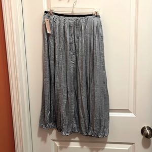 NWT Philosophy wrap skirt slate blue size 6